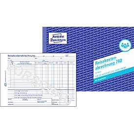 Avery Zweckform Reisekostenabrechnung Nr. 740