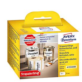 Avery® Zweckform Rollenetiketten, kompatibel mit DYMO® LabelWriter™ Serie 300/400/450/4XL/Wireless, permanenthaftend, B 102 x H 59 mm, weiß, 300 Stück