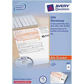 AVERY™ Zweckform SEPA-Überweisung/Zahlschein Nr. 2817