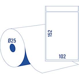 AVERY® Zweckform Thermodirekt-Etiketten, bedruckbar, Rollenkern Ø 25 mm, 950 Stück, B 102 x H 152 mm, weiß
