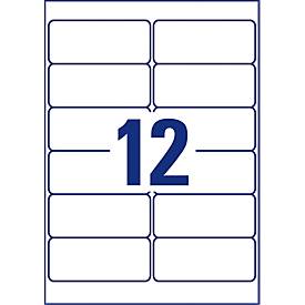 Avery Zweckform Universal-Etiketten, 100 Etiketten, 99,1 x 42,3 mm, wiederablösbar