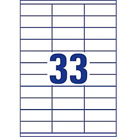 AVERY Zweckform Universal-Etiketten 3421, ultragrip, 70 x 25,4 mm, 3300 Stück