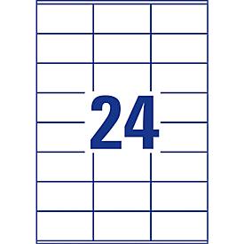 AVERY Zweckform Universal-Etiketten 3475-200, ultragrip, 70 x 36 mm, 4800 + 480 Stück