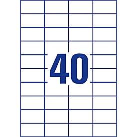 AVERY Zweckform Universal-Etiketten 3651-200, ultragrip, 52,5 x 29,7 mm, 3651-200, 8000 + 800 Stück