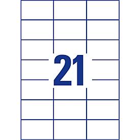 AVERY Zweckform Universal-Etiketten 3652-200, ultragrip, 70 x 42,3 mm, 4200 + 420 Stück