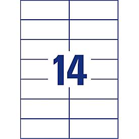 AVERY® Zweckform Universal-Etiketten 3653-200, ultragrip, 105 x 42,3 mm, 2800 Stück