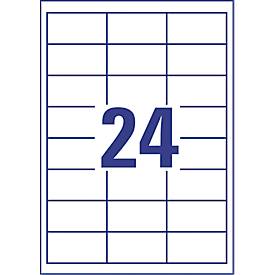 AVERY Zweckform Universal-Etiketten 3658, ultragrip, 64,6 x 33,8 mm, 2400 Stück