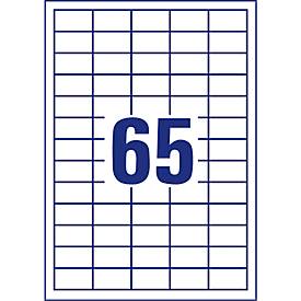 AVERY Zweckform Universal-Etiketten 3666-200, ultragrip, 38 x 21,2 mm, 13000 + 1300 Stück