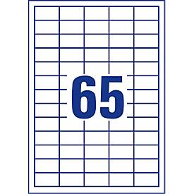 AVERY Zweckform Universal Etiketten 3666, ultragrip, A4, matt, 6500 Etiketten