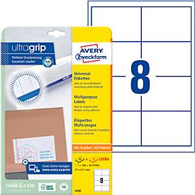 AVERY Zweckform Universal-Etiketten 4782, ultragrip, 200 + 40 Stück