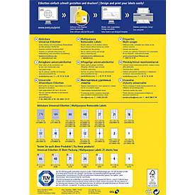 Avery Zweckform Universal-Etiketten, 8000 Etiketten, 35,6 x 16,9 mm