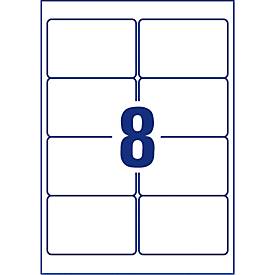 AVERY Zweckform Universal-Etiketten, 96 x 63,5 mm, wiederablösbar, 200 + 40 Stück