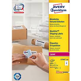 AVERY® Zweckform Versandetiketten, ultragrip, 99,1 x 67,7 mm, 2000 Stück