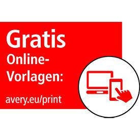Image of AVERY® Zweckform Wetterfeste Folien-Etiketten L4773-100, 63,5 x 33,9 mm, permanent, weiß