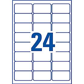 Avery Zweckform Wetterfeste Folien-Etiketten L4773-20, 63,5 x 33,9 mm, permanent, weiß