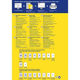 Avery Zweckform Wetterfeste Folien-Etiketten L4776-20, 99,1 x 42,3 mm, permanent, weiß
