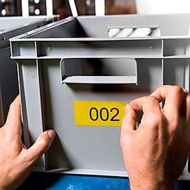 Avery Zweckform Wetterfeste Folien-Etiketten L6103-20, 45,7 x 21,2 mm, permanent, gelb