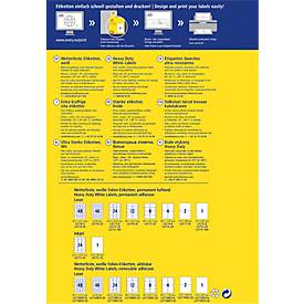 Avery Zweckform Wetterfeste Folienetiketten L4778-20, A4, 960 Etiketten, weiß