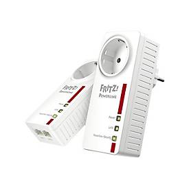 AVM FRITZ!Powerline 1220 - - Powerline Adapter - - 1GbE, HomePlug AV (HPAV) 2.0, IEEE 1901 - an Wandsteckdose anschließb