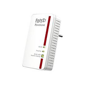 AVM FRITZ!Powerline 1240E - WLAN Set - Powerline Adapterkit 1GbE, HomePlug AV (HPAV) 2.0, IEEE 1901 - Wi-Fi - 2,4 GHz - 