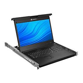 Avocent Local Rack Access - KVM-Konsole mit KVM-Switch - 8 Anschlüsse - USB - Deutsch - 48.3 cm (19")