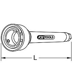 Axial-Gelenk-Spezialschlüssel, 420 mm