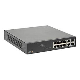 Axis T8508 PoE+ Network Switch - Switch - managed - 8 x 10/100/1000 (PoE+) + 2 x Combo Gigabit SFP (Uplink) - Desktop, a