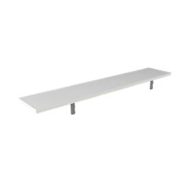 Bag shelf for reception desks Atlantis, white, W 1000 x D 190 mm