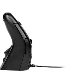 BakkerElkhuizen DXT 3 Precision Mouse, 7 Tasten, 4 DPI Stufen (800, 1200, 1600, 2400), kabelgebunden, 1,5 m Kabel, ergonomisch, USB-C, schwarz