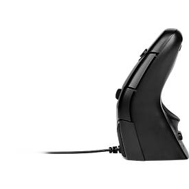 BakkerElkhuizen DXT 3 Precision Mouse, 7 Tasten, 4 DPI Stufen (800, 1200, 1600, 2400), kabelgebunden, 1,5 m Kabel, ergonomisch, USB-C, schwarz