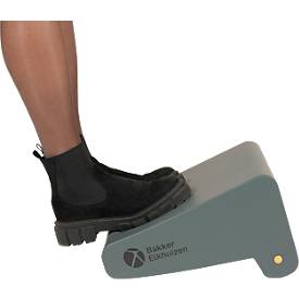 BakkerElkhuizen Fußstütze FootRest No.3, ergonomisch, geräuschlos, kippbar, 2 Höheneinstellungen, dunkelgrau