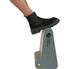 BakkerElkhuizen Fußstütze FootRest No.3, ergonomisch, geräuschlos, kippbar, 2 Höheneinstellungen, dunkelgrau
