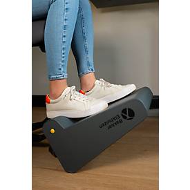 BakkerElkhuizen Fußstütze FootRest No.3, ergonomisch, geräuschlos, kippbar, 2 Höheneinstellungen, dunkelgrau