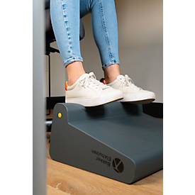 BakkerElkhuizen Fußstütze FootRest No.3, ergonomisch, geräuschlos, kippbar, 2 Höheneinstellungen, dunkelgrau