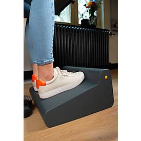 BakkerElkhuizen Fußstütze FootRest No.3, ergonomisch, geräuschlos, kippbar, 2 Höheneinstellungen, dunkelgrau