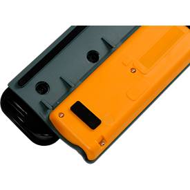 BakkerElkhuizen Maus ErgoSlider+, zentral, ergonomisch, kabelgebunden, Rollstab, 4 Tasten, USB-A/USB-C, schwarzgrau