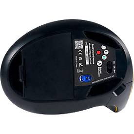 BakkerElkhuizen Vertikalmaus FastForward, für Rechtshänder, ergonomisch, 8 Tasten und Scrollrad, 5 DPI-Stufen, 3 Anschlussmöglichkeiten, dunkelgrau