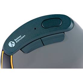 BakkerElkhuizen Vertikalmaus FastForward, für Rechtshänder, ergonomisch, 8 Tasten und Scrollrad, 5 DPI-Stufen, 3 Anschlussmöglichkeiten, dunkelgrau