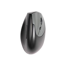 BakkerElkhuizen Vertikalmaus HandShake 3-Mode, ergonomisch, für Rechtshänder, 7 Tasten und Scrollrad, 1000-6400 dpi, USB/Bluetooth/Kabel, grau-schwarz