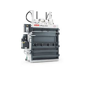 Ballenpresse HSM V-Press 818 plus pro, 4 vertikale Umreifungen für Ballen bis 200 kg, Presskraft 185 kN, TorsionControlSystem, Schiebetür