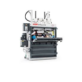 Ballenpresse HSM V-Press 818 plus pro, 4 vertikale Umreifungen für Ballen bis 200 kg, Presskraft 185 kN, TorsionControlSystem, Schiebetür