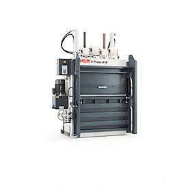 Ballenpresse HSM V-Press 818 plus pro, 4 vertikale Umreifungen für Ballen bis 200 kg, Presskraft 185 kN, TorsionControlSystem, Schiebetür