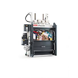 Ballenpresse HSM V-Press 818 plus pro, 4 vertikale Umreifungen für Ballen bis 200 kg, Presskraft 185 kN, TorsionControlSystem, Schiebetür