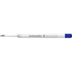 Schneider Balpenvulling  ECO 725, lijnbreedte M, behuizing 95 % gerecycled kunststof, blauw, 10 stuks