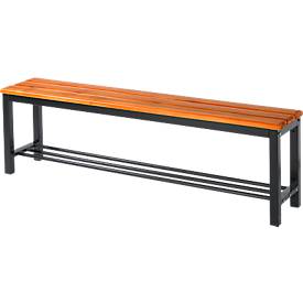 Banc en bois avec porte-chaussures, L 1500 x P 310 x H 450 mm