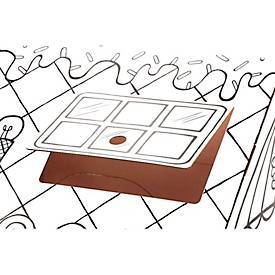 Bankers Box Spielhaus Restaurant/Candyshop, XXL ausmalbares Kinderhaus aus Wellpappe, FSC, B 813 x T 813 x H 1213 mm, ab 3 Jahren, weiß