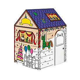 Bankers Box Spielhaus XL Geburtstag, FSC-zertifizierte Wellpappe, weiß, ab 3 Jahren, B 813 x T 813 x H 1213 mm, weiß