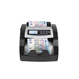 Banknotenzähler ratiotec® rapidcount B40, Euro-Noten, mit Echtheitsprüfung, Stückzählung, Schwarz
