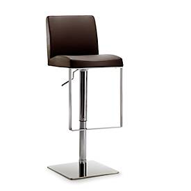 Barhocker Mayer Mybreak, gepolst. PU-Sitz mit Rücken, höhenverstellbar, 360° drehbar, H 560-810 mm, versch. Farben