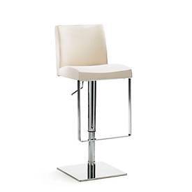 Barhocker Mayer Mybreak, gepolst. PU-Sitz mit Rücken, höhenverstellbar, 360° drehbar, H 560-810 mm, versch. Farben